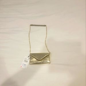 Zara Purse- Beautiful Gold Color- Size USA Medium
